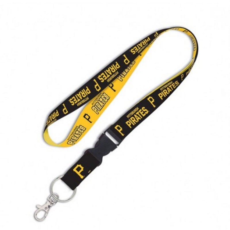 Wincraft MLB Pittsburgh Pirates Lanyard with Detachable Buckle, 1""